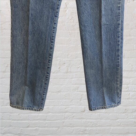 VINTAGE 90'S GUESS JEANS -- Low Waist, Boot Leg, Lt Blue, Style #1060 Never Worn - Picture 2 of 9